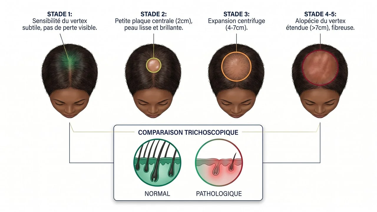 CCCA chez la femme afro : alopécie centrale cicatricielle