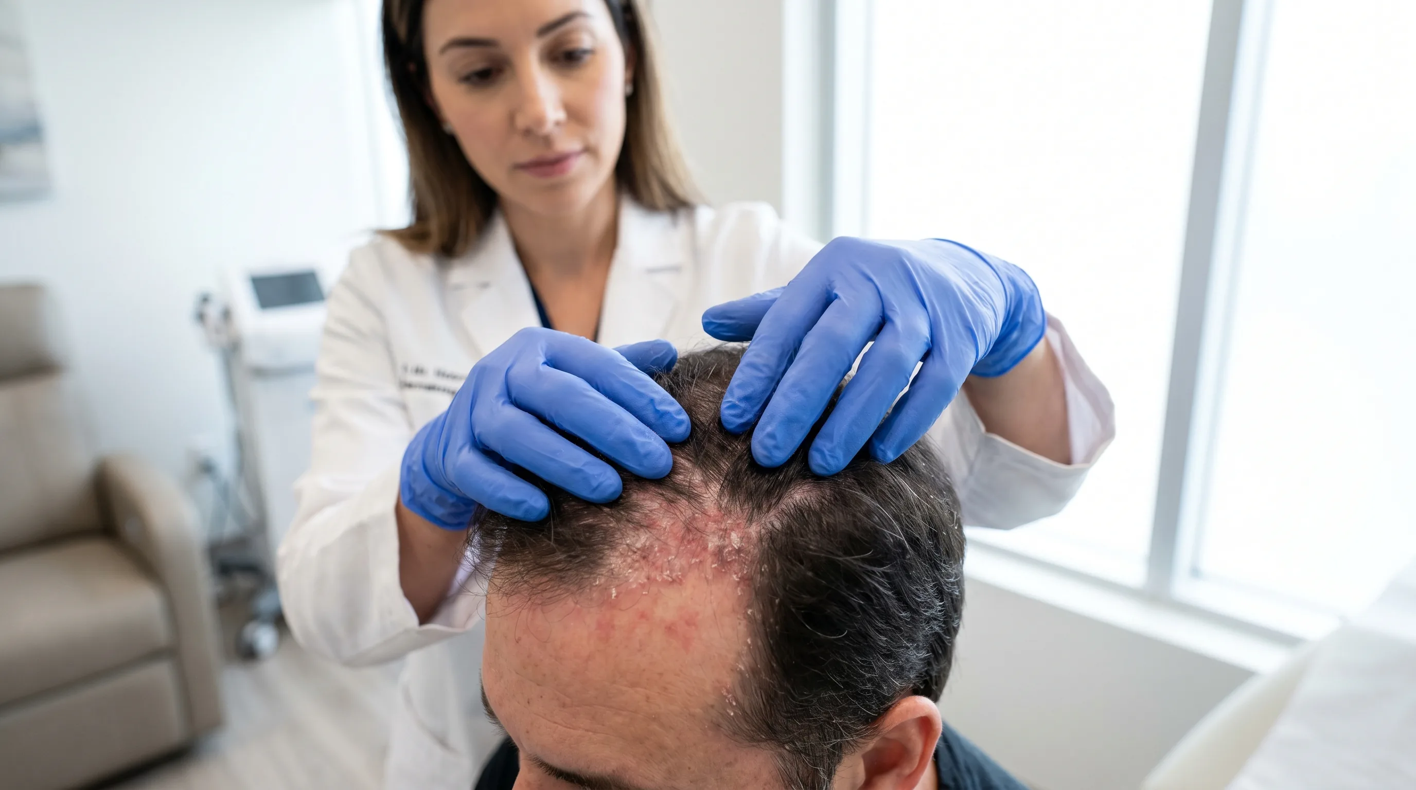 Dermite séborrhéique et chute de cheveux