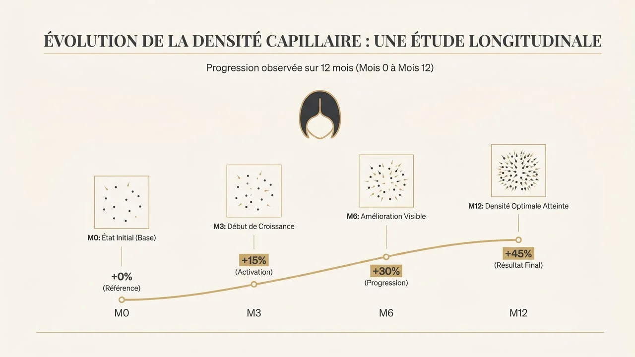 Finastéride avant/après : résultats réalistes et délais