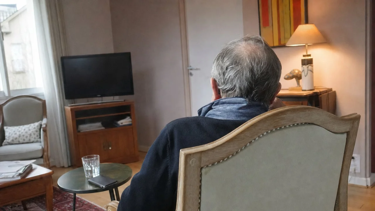 Illustration générée d'un retour au calme à domicile après une consultation ou un soin.