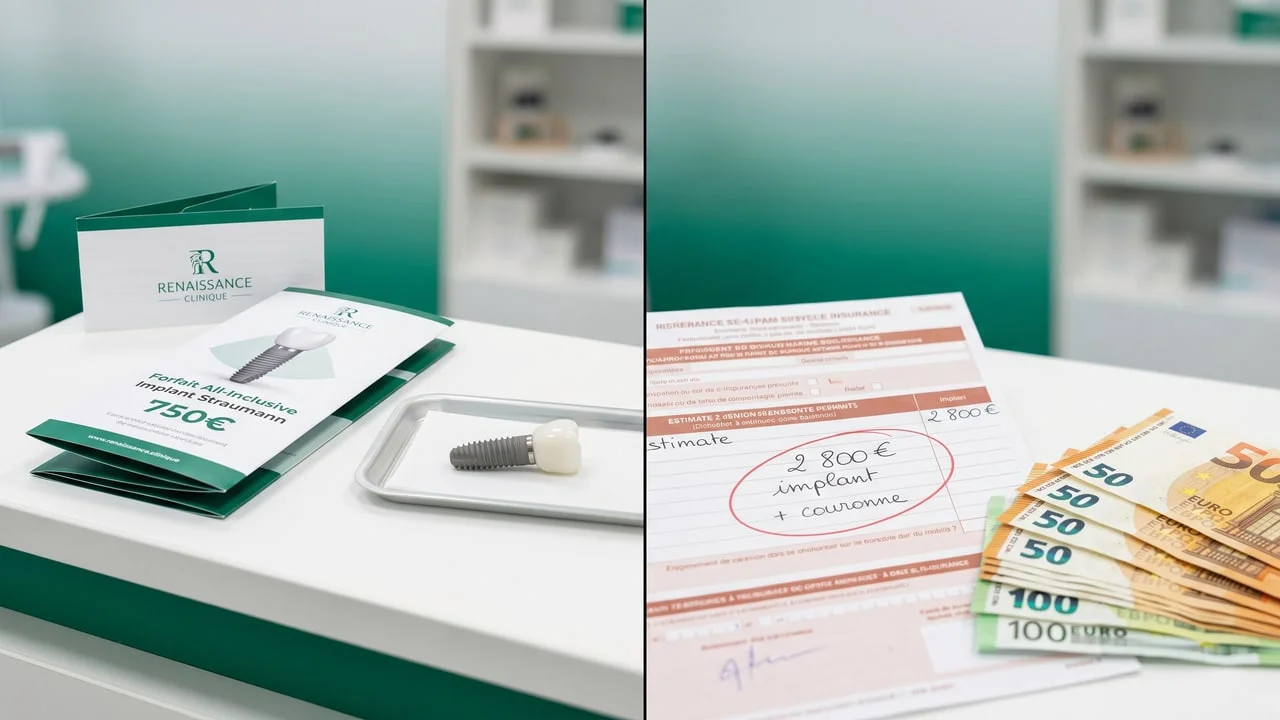 Prix soins dentaires Turquie vs France : comparatif détaillé 2026