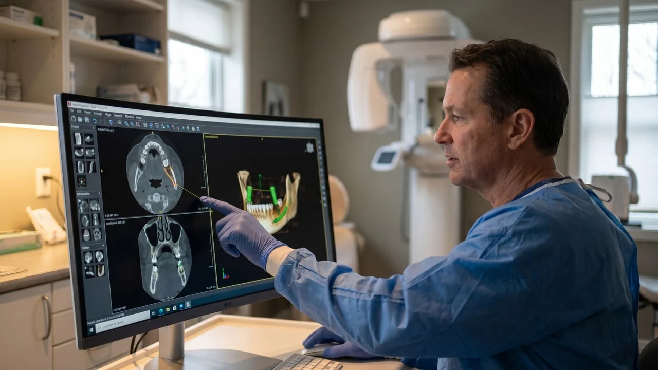 Visualisation et planification implantaire 3D sur reconstruction CBCT à l'aide du logiciel coDiagnostiX